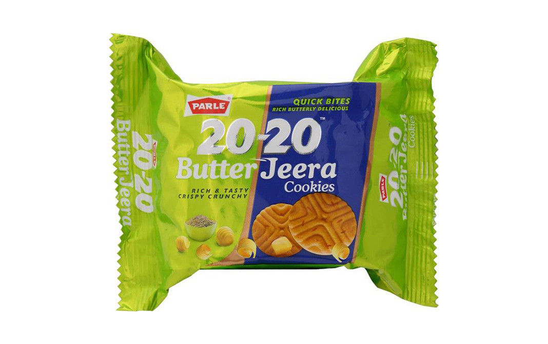 Parle 20-20 Butter Jeera Cookies   Pack  90 grams